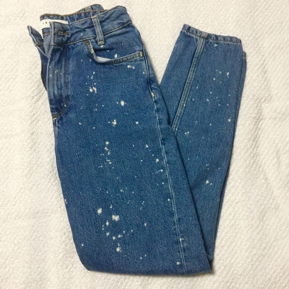 Sandro High Waisted Boyfriend Denim (Size 34)