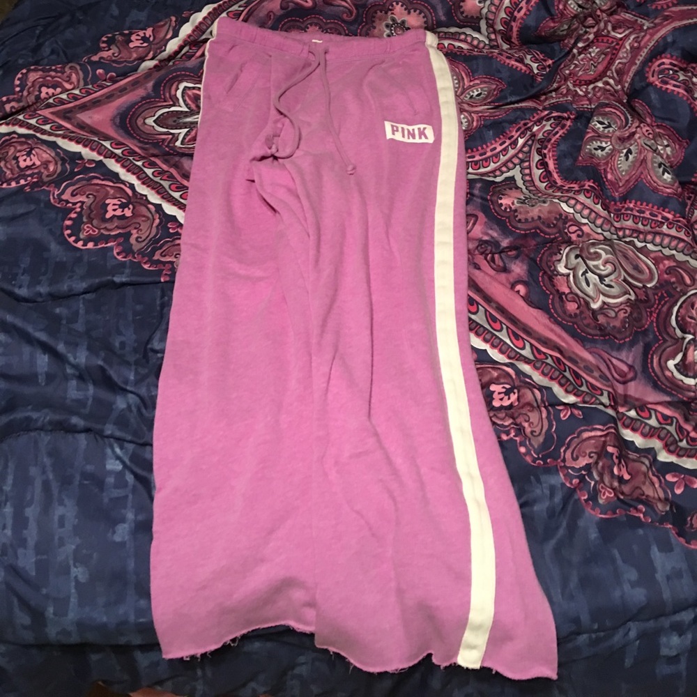 Light purple and white comfy boyfriend sweats