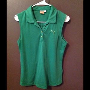 Puma Sleeveless Golf Shirt -Size  M