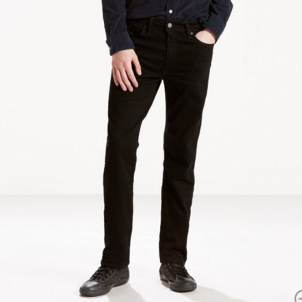 Never worn black Levi's 513 jeans.