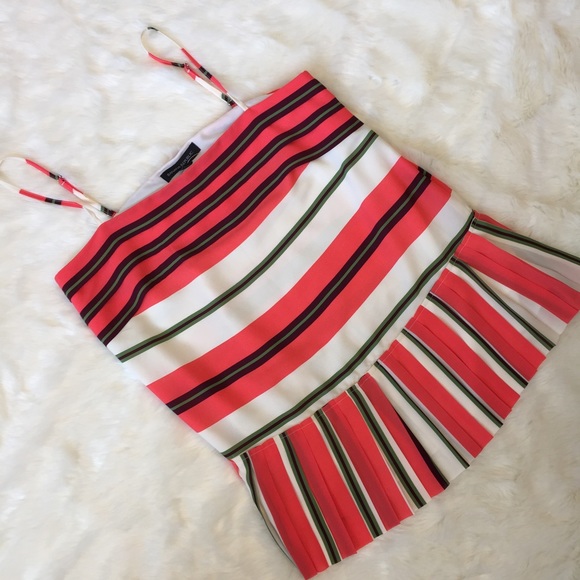 Banana Republic Multi-Stripe Pleated Cami NWT - Picture 2 of 4