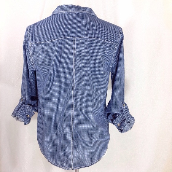 DKNY Jeans Button-Down Shirt with Stars Print - Picture 4 of 7