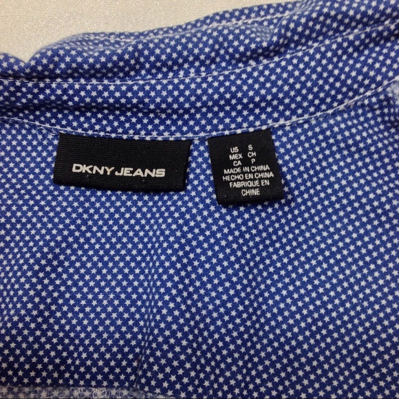 DKNY Jeans Button-Down Shirt with Stars Print - Picture 5 of 7