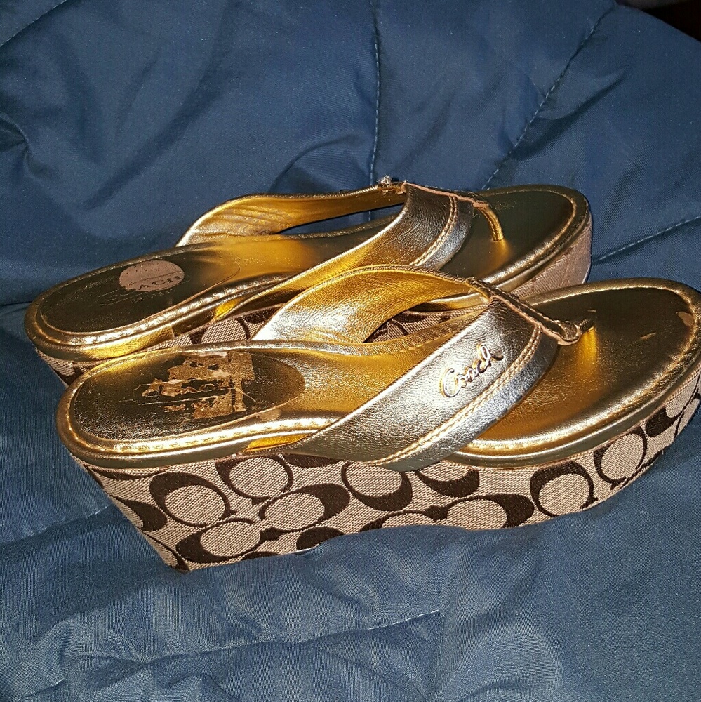 Coach wedge sandal