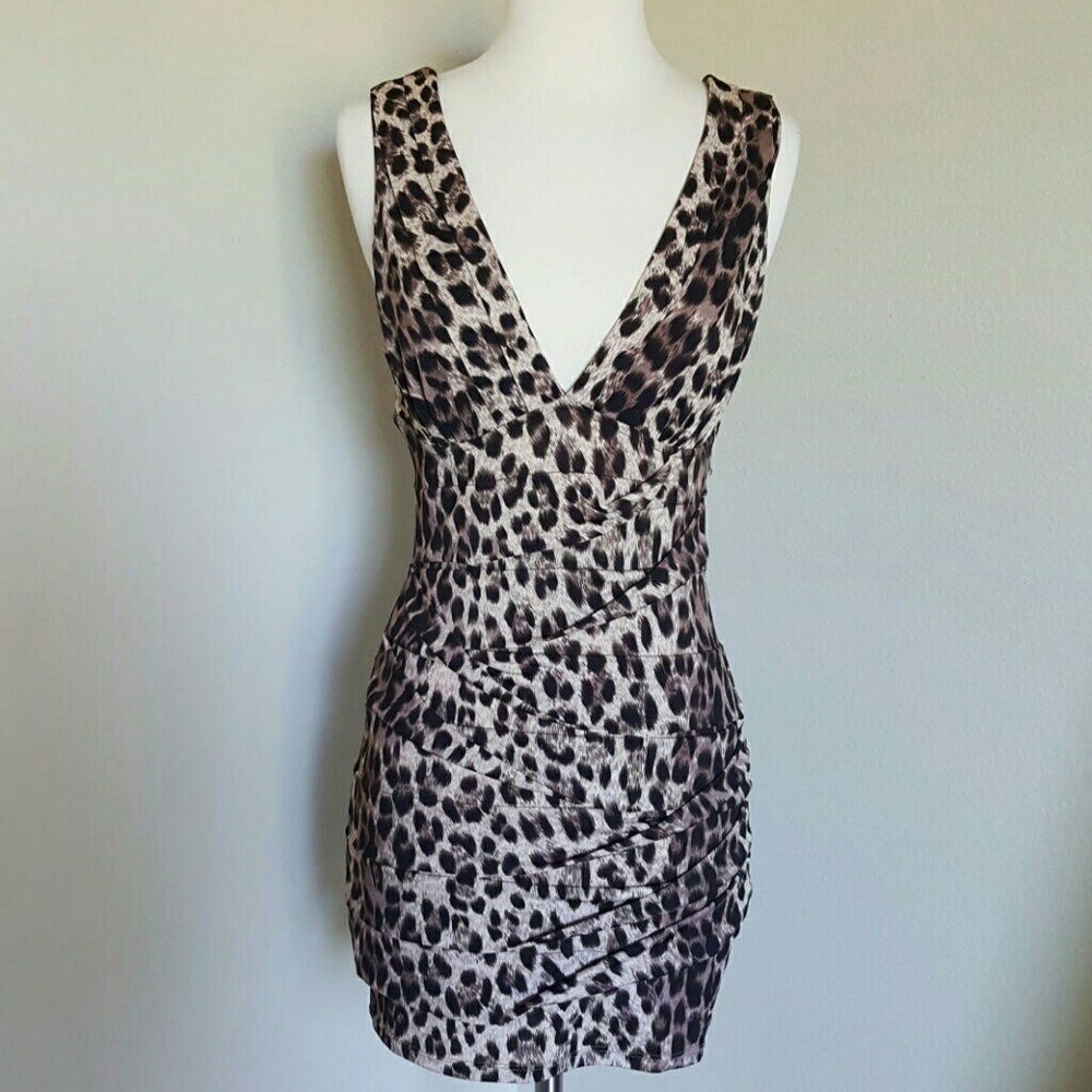 M. Fredric leopard print dress