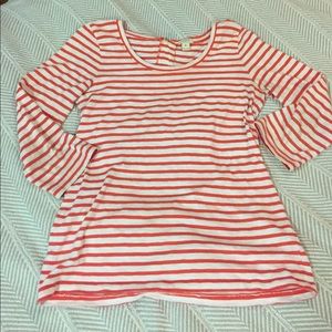 Striped J Crew top