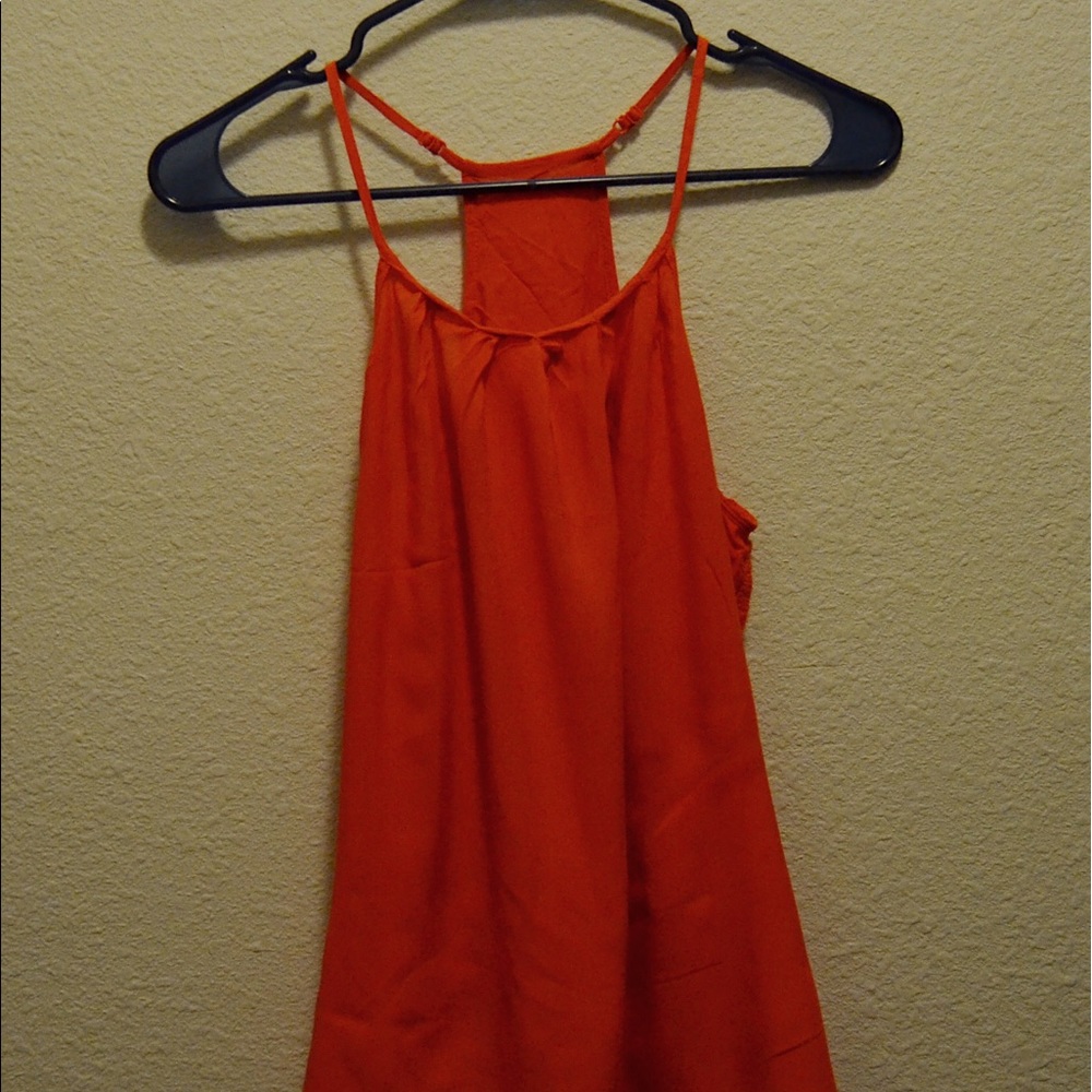 Orange/Coral spaghetti strap top