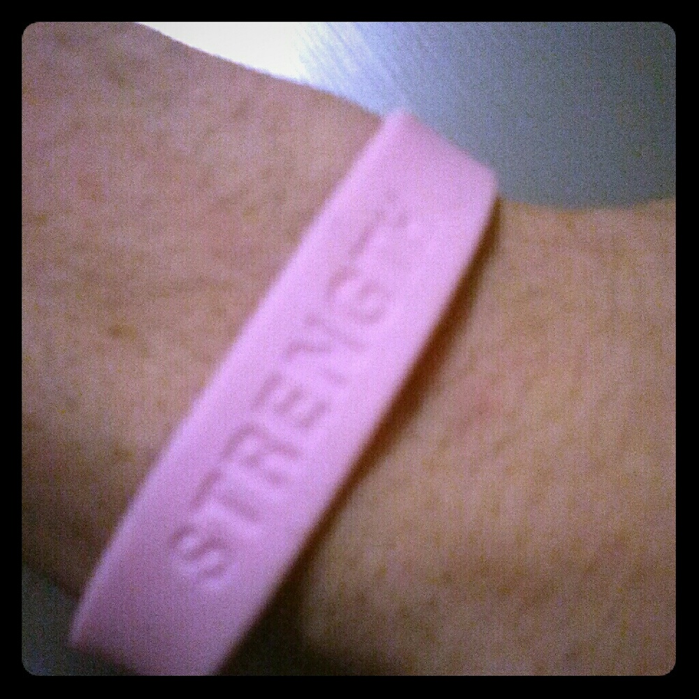 Pink Cancer survivor bracelet