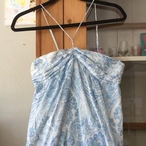 Skinny strap blouse
