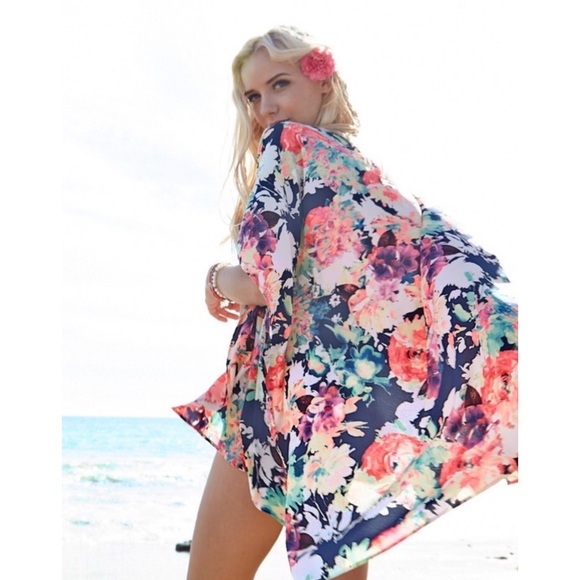 Floral kimono/cardigan/wrap - Picture 3 of 6