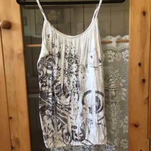 Skinny strap blouse
