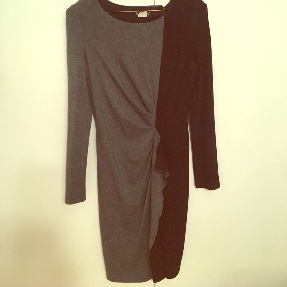 Black and grey dress.