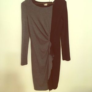 Black and grey dress.