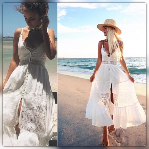 LAST ONE 🎉Sz L 🎉2X HP Boho Maxi Sundress - Picture 2 of 5