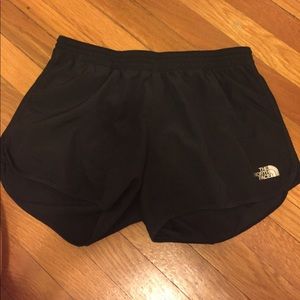 Black Northface running shorts
