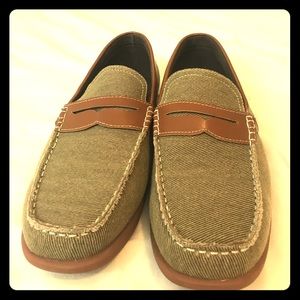 Lucio Ricci tweed loafers // barely worn