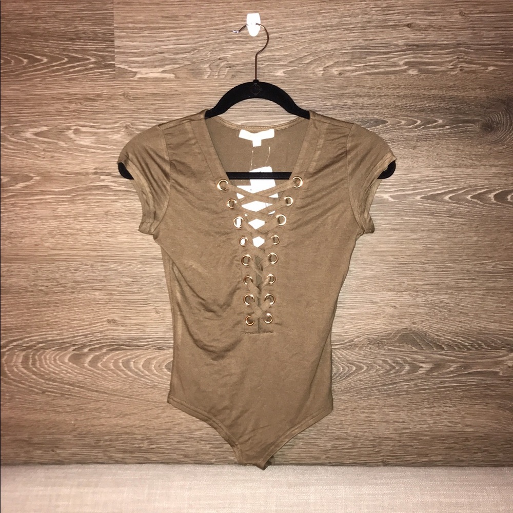 Forever 21 Lace Up Bodysuit