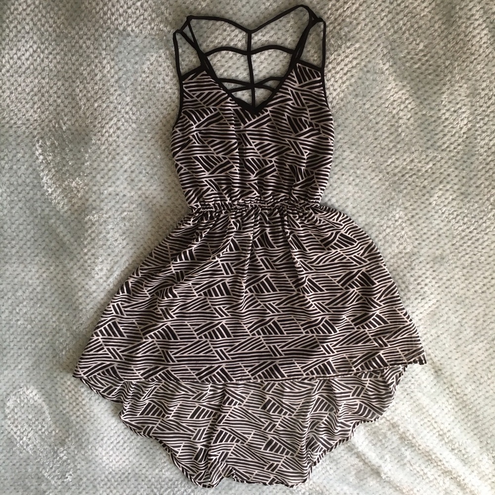 Hi-lo Patterned Dress