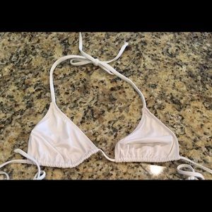 J. Crew white swim suit top small