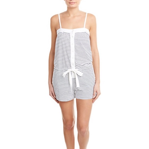 French Connection Striped Romper - Picture 1 of 5
