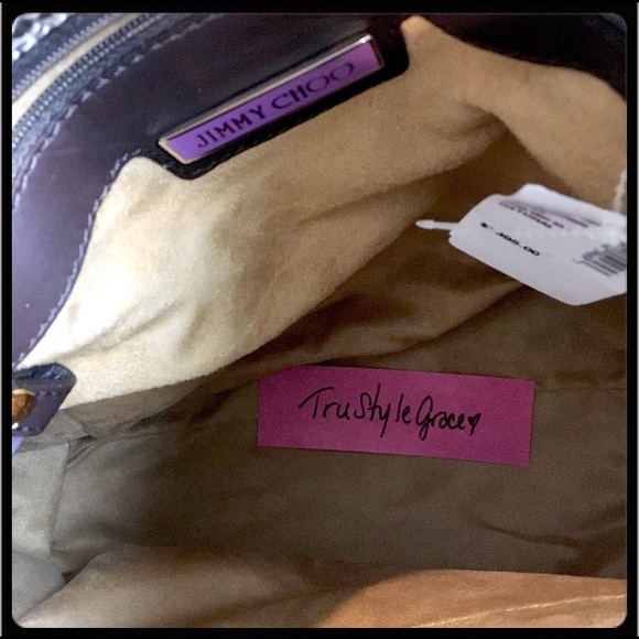 NWT 💯Authentic Jimmy Choo Snakeskin Saba Hobo Bag - Picture 7 of 8