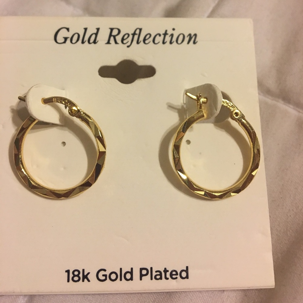 Gold plated earrings