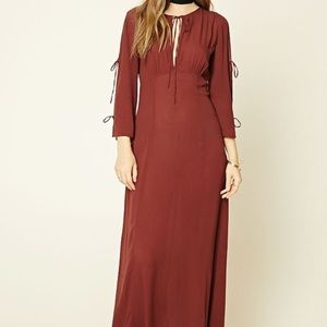 Rust colored Forever 21 maxi dress