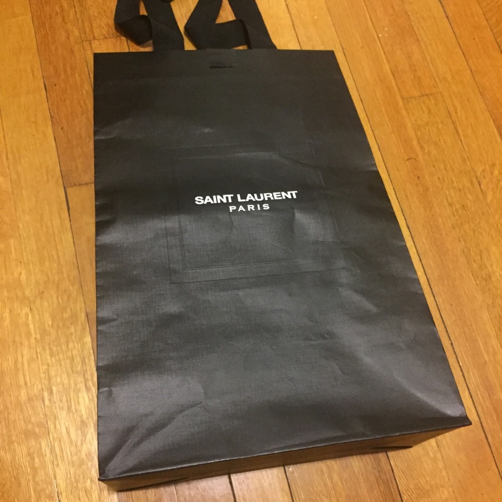 Authentic Saint Laurent Paris Shopping Bag