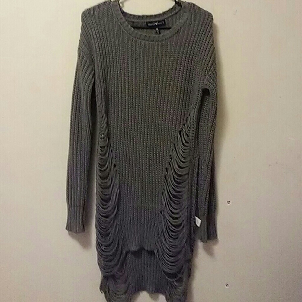 Sexy Sweater dress with slits all up your sides