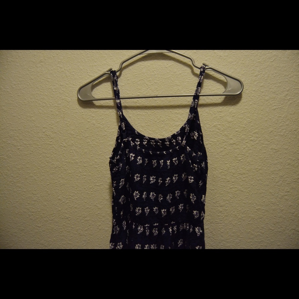 floral navy maxi dress