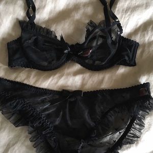 Agent Provocateur Hearts Bra and Knickers.