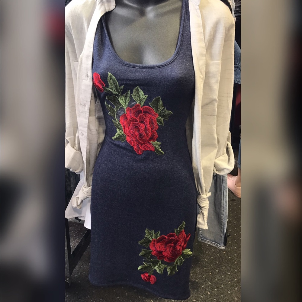New denim mini dress