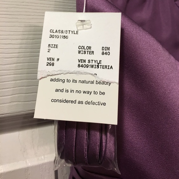 SOLD NWT David's Bridal Wisteria style 84091. - Picture 6 of 8