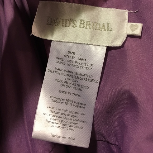 SOLD NWT David's Bridal Wisteria style 84091. - Picture 5 of 8