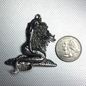 vintage mermaid pendant