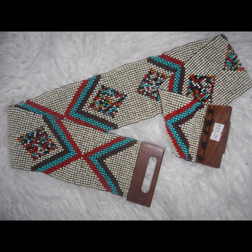 beaded belt .