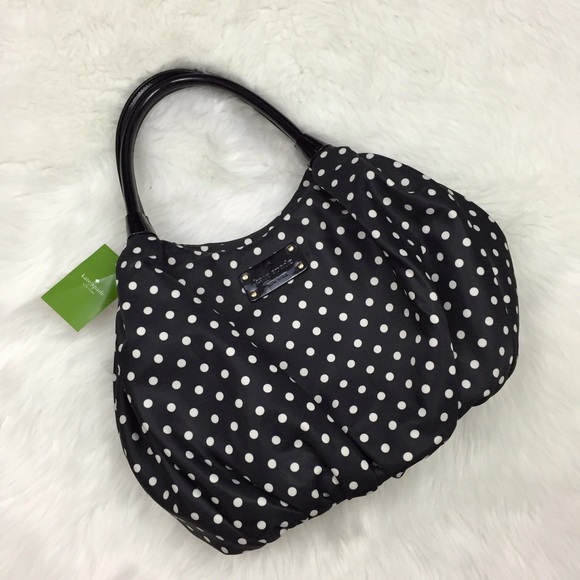 kate spade Handbags - ☂KATE SPADE Classic Nylon Polka Dot Handbag