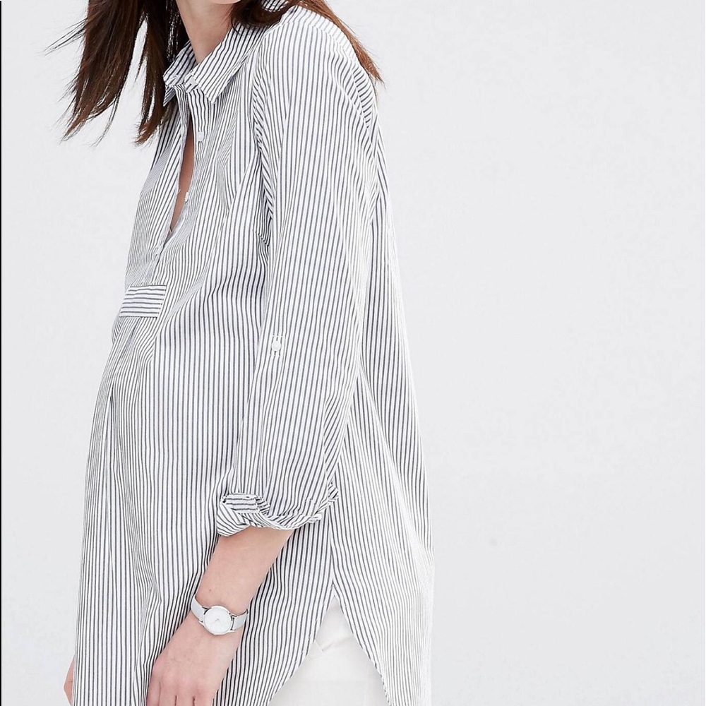ASOS Mamalicious pin stripe shirt