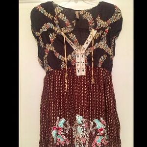 Free people top with print