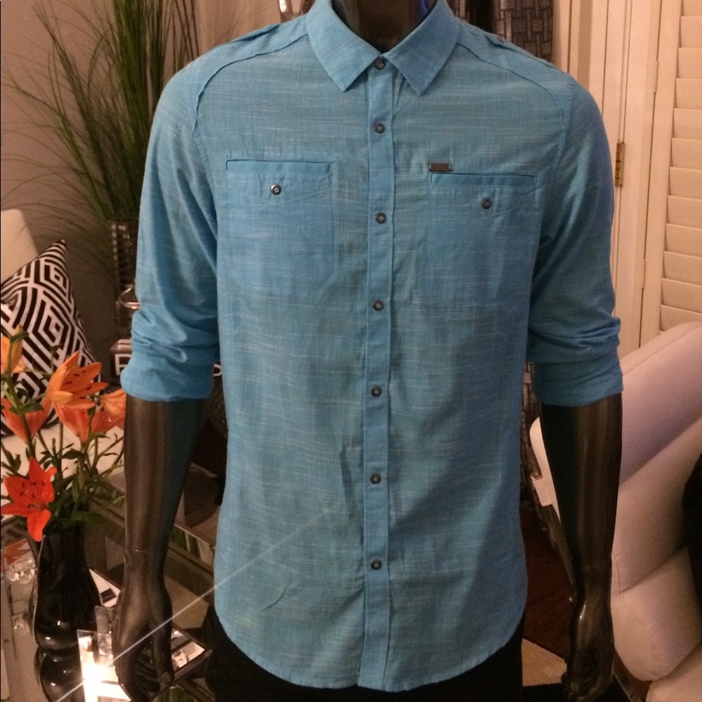 G by GUESS - Sea foam Green Button down