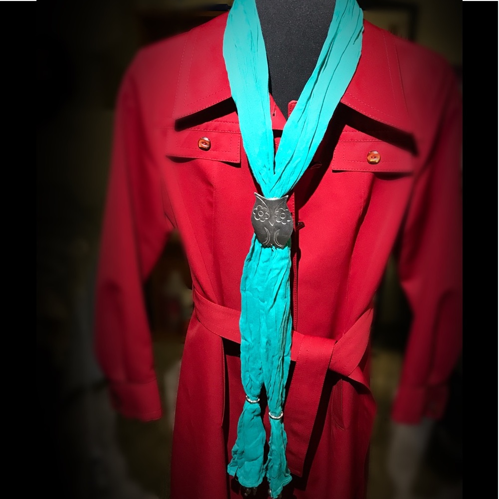 Teal/aqua scarf