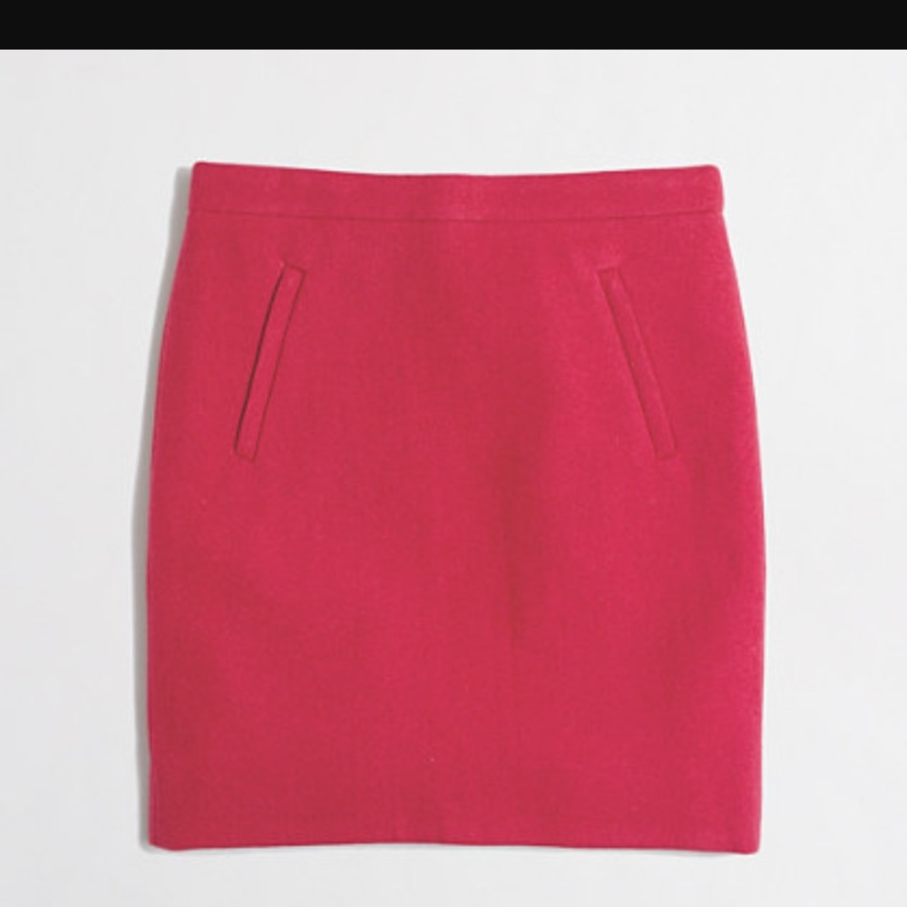 J crew factory, zip pocket Wool mini skirt
