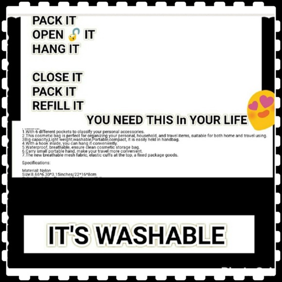 ONLY 2 BLACK TOILETRY BAG LEFT - Picture 5 of 5