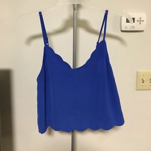Royal blue crop top