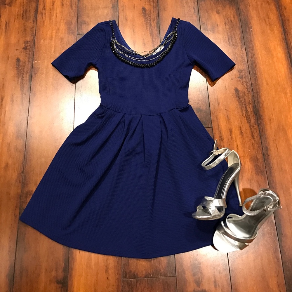 Lush navy blue dress
