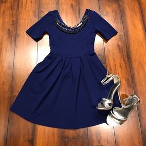Lush navy blue dress