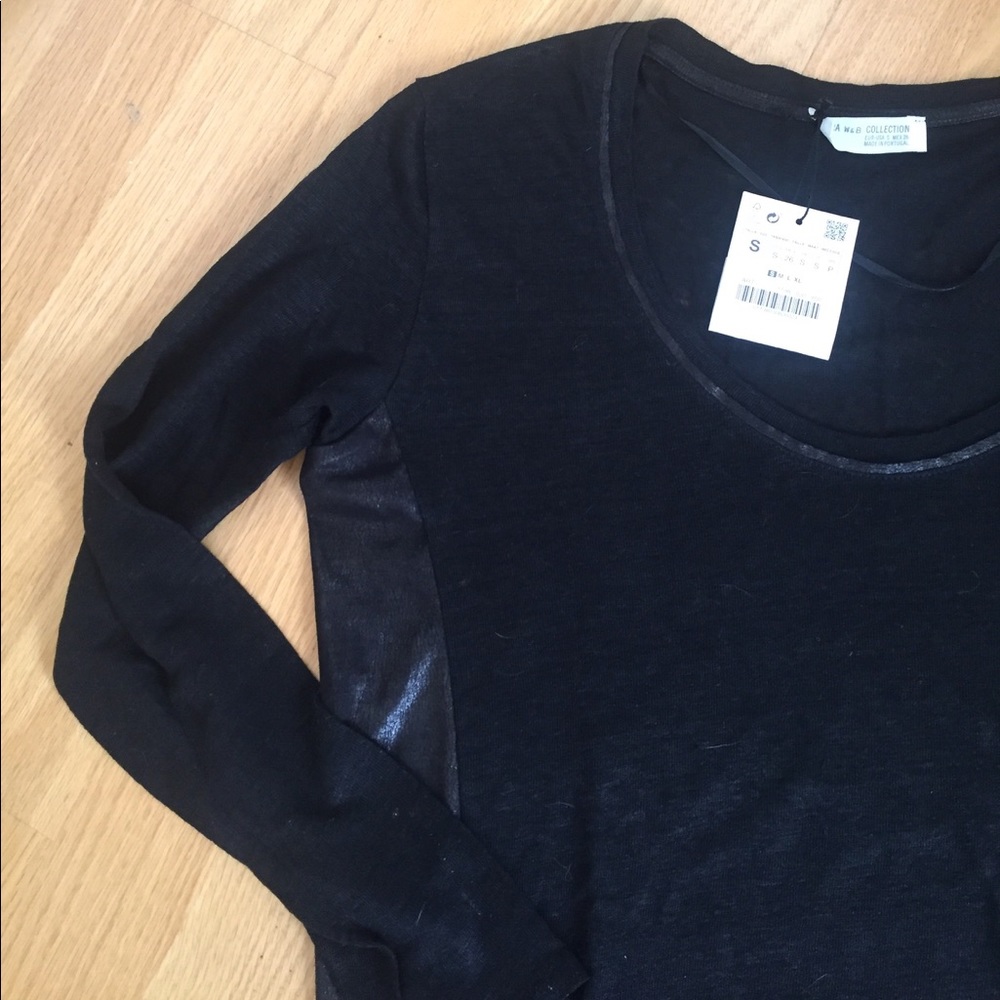 🆕 Zara black long sleeve shirt size small