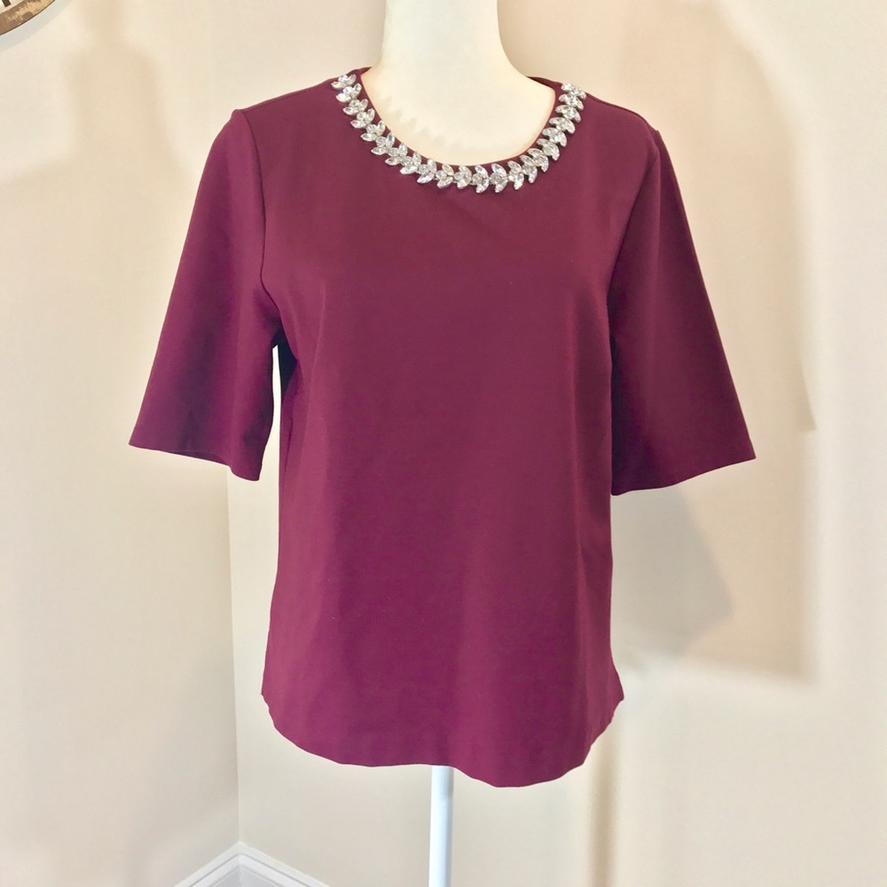 Liz Claiborne jeweled top