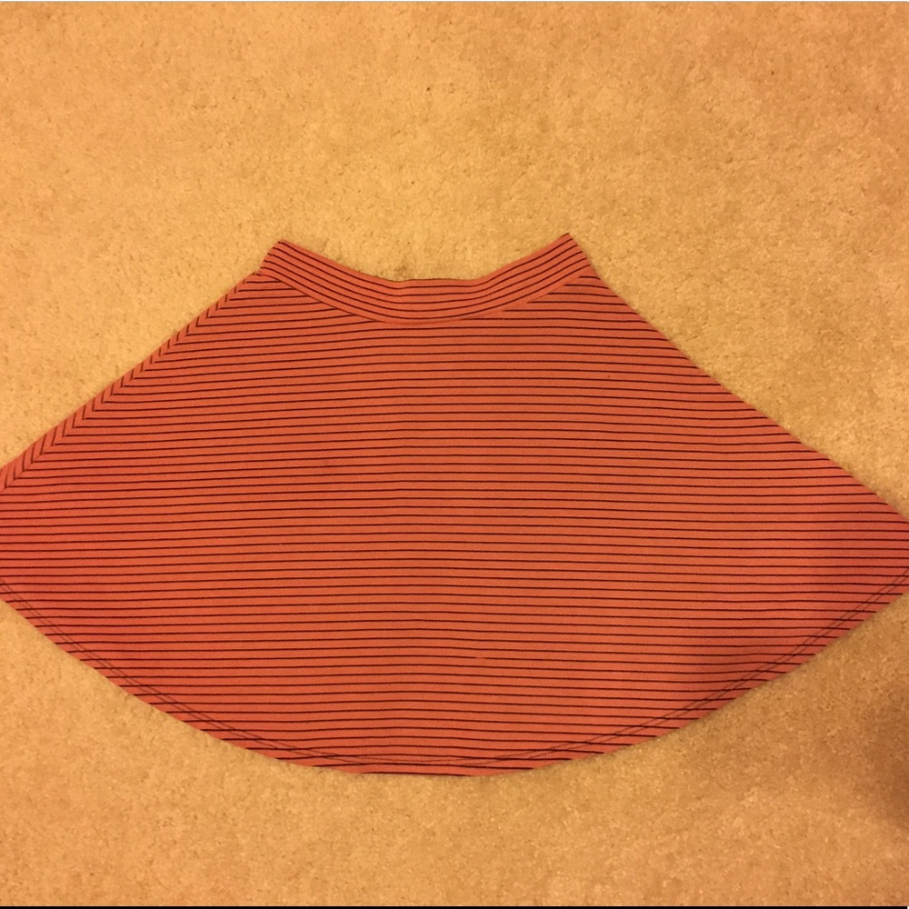Striped skater skirt