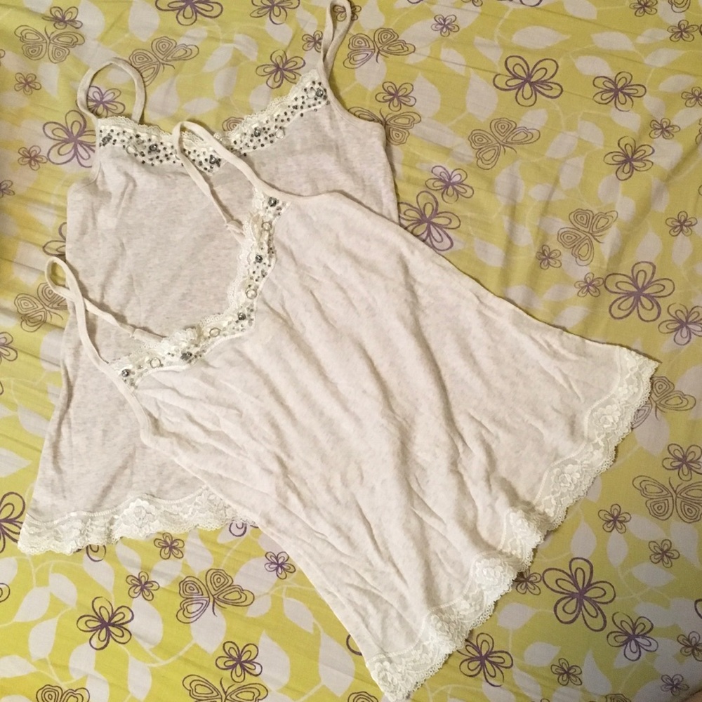 Bundle summer tank top with blink blink and lace